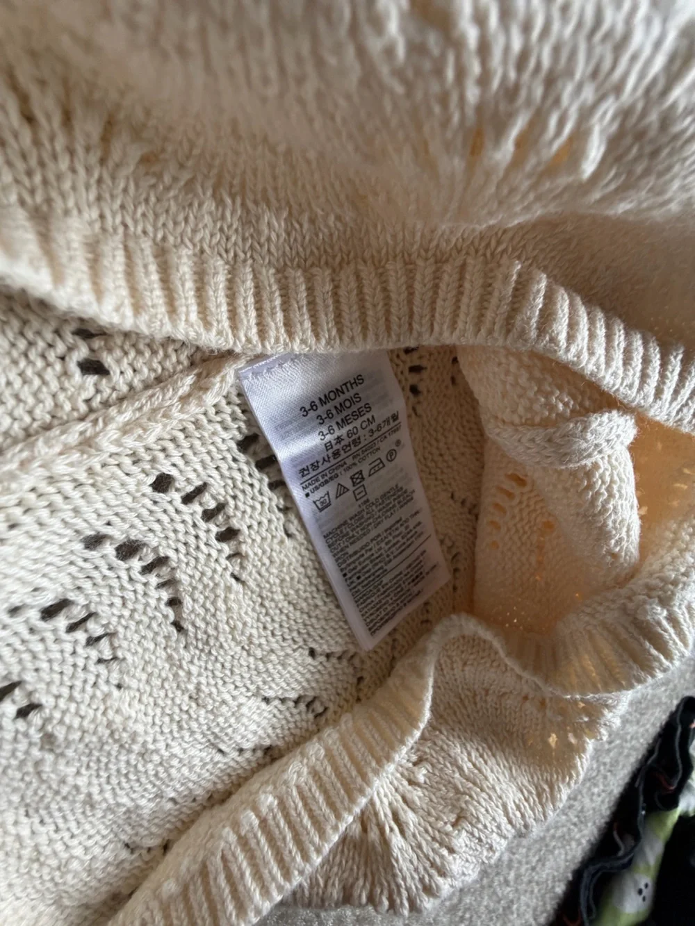 GAP Cream Knit Tank Romper and White Ribbed Onesie Set